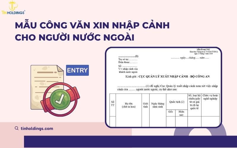 Mẫu công văn xin nhập cảnh cho người nước ngoài