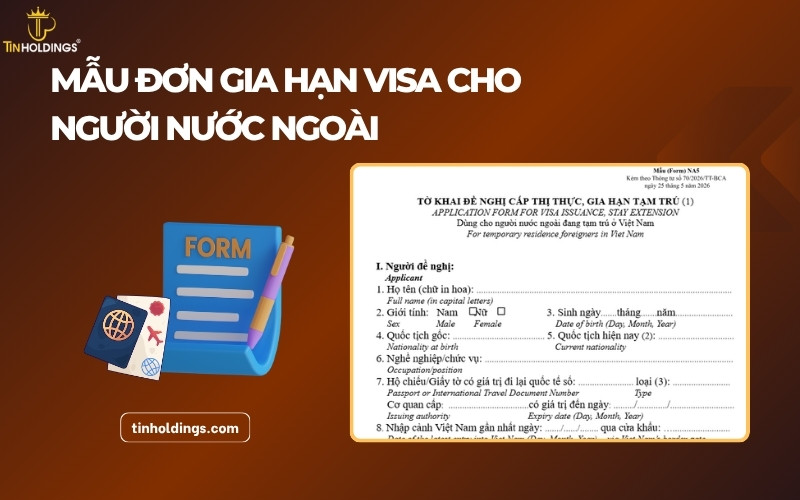 Mẫu đơn gia hạn visa cho người nước ngoài