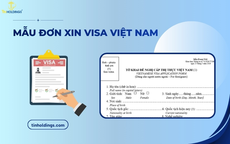Mẫu đơn xin visa Việt Nam