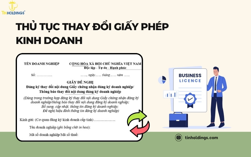 Thủ tục thay đổi Giấy phép kinh doanh